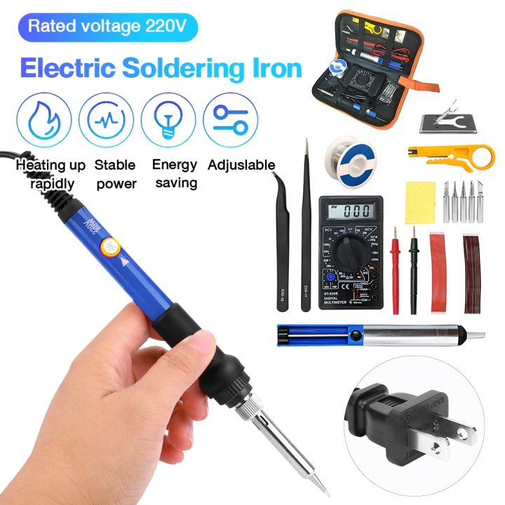 Adjustable Temperature Electric Soldering Iron Kit110V 220V 60W