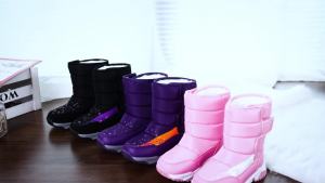 2025 Winter Children Boots Princess Elegant Girls Shoes Waterproof Girl Boy Snow Boots Kids Warm High Quality Plush Boots