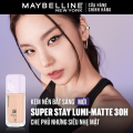 Kem nền bắt sáng Superstay Lumi Matte 30H che phủ siêu nhẹ mặt Maybelline New York 35ml [MỚI]. 