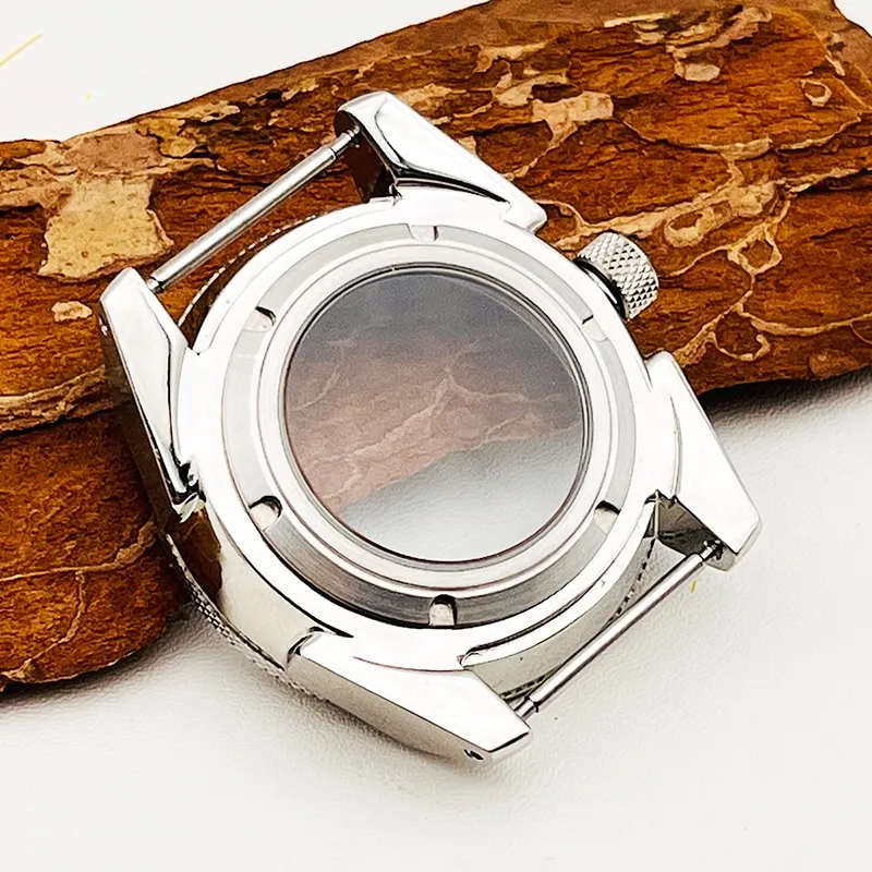 MOD サムライ ケース nh35他 Mod NH35 Case Samurai Case Gold Bezel Sapphire Crystal Glass