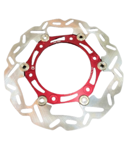 จานดิสเบรค หน้า ADV-150/ADV-160 2 ชั้น สีแดง RACING ขนาดจานเท่าของเดิม ไส้กลางจาน อลูมีเนียม T6 หมุดสแตนเลส เนื้อจาน เป็นเหล็กอย่างดีไม่ขึ้นสนิม จานเบรค