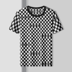 IELGY เสื้อยืดแขนสั้นผ้าไอซ์ซิลค์แห้งเร็วสำหรับผู้ชายการพิมพ์ที่ทันสมัย