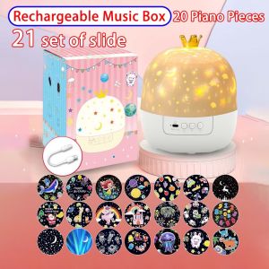 3 in 1 Upgrad Starry Sky Projector Lamp with Music Rotatable LED Night Light Children Gift for Room