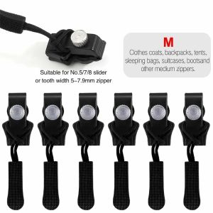 หัวซิปถอดได้ไนลอน10-50ชิ้นอุปกรณ์เปลี่ยนซิปอเนกประสงค์สำหรับซ่อมแซมเสื้อโค้ทแจ็คเก็ตกระเป๋ารองเท้า