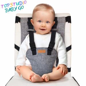 Topstudio BabyGo Ghế an toàn du lịch di động Ghế an toàn cho trẻ sơ sinh và trẻ nhỏ Phụ kiện ghế - Ghế an toàn du lịch cao Ghế cho trẻ ăn dây đeo vải có thể giặt với dây đeo vai có thể điều chỉnh