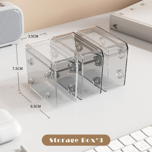 Vision Desktop Cable Organizer Data Charging Cable Storage Box Earphone Charger Wire Organizer Cord Plug Socket Management Box Dustproof USB Cable Charging Line Wire Storage Sorting Box With Cover Transparent Cable Wire Container Box