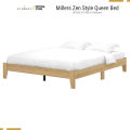Queen Bed - MILLERS Series - 1 Color - Zen Style Queen Bed - Katil Queen Kayu - Katil Queen - Beds. 