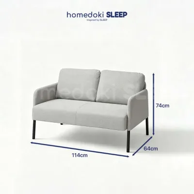 Homedoki SANASOFA Series / Sofa 2 Seater Kain / Kursi Ruang Tamu / Sofa Minimalis