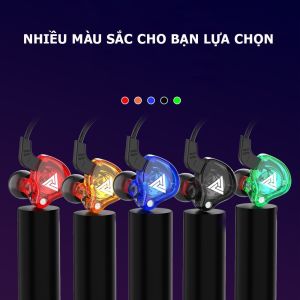 Tai Nghe Gaming/Chơi Game QKZ AK6 AK2 Nhét Tai Có Dây In Ear Có Mic Chống Ồn Cho Điện Thoại và máy tính bảng pc