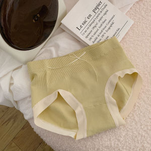 SEA AMILA ชุดชั้นในผู้หญิงใหม่ มีโบว์แต่ง ขอบไม่มีรอยต่อ เอวกลาง ซับในจากฝ้าย