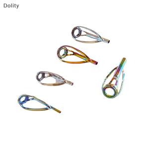 🎄【Special price】Dolity 1pc Sliver Rainbow Top Tip Guide Ring Free of Tangle for Spinning Fishing Rod Fishing Accessories