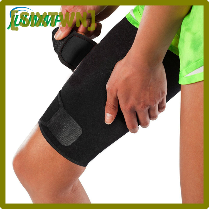 [SIXTWN] 1Pcs Thigh Brace Hamstring Wrap Compression Sleeve Trimmer，For ...