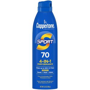 Xịt chống nắng Coppertone Sport bảo vệ toàn diện chỉ số SPF 70 dung tích 55 ounce.