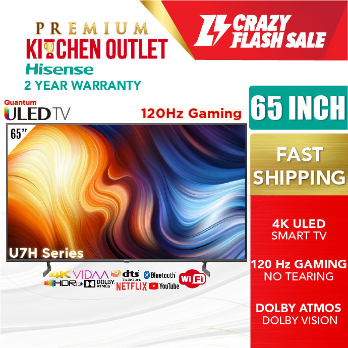 【Own Truck Delivery】Hisense 65 Inch 120Hz Gaming 4K Quantum ULED Smart