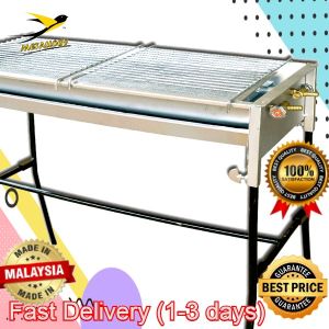 Metallogy Large Long BBQ Grill Gas With Stand Classic Barbeque Picnic Camping Cooking Stove/Dapur BBQ Pakai Gas