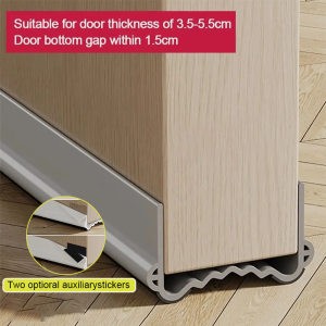 (Upgraded 3rd Gen) Door Seal Strip Door Draft Stopper for Door Sound Noise Proof Reduce(Flexible Washable)