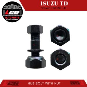 92mm Isuzu TD Front HUB BOLT WITH NUT STUD WHEEL HUB DRUM RH/LH