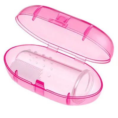 Baby Finger Toothbrush Teeth Clear Massage Silicone Children Useful healthy Rubber Cleaning Gum Train Brush Massager Infant With Case Included