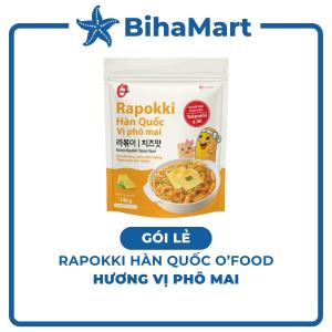 [GÓI LẺ] - O’FOOD - Rapokki Hàn Quốc O’food hương vị Phô Mai Tokbokki OFood Bánh gạo OFood Hàn Quốc (146g/gói)
