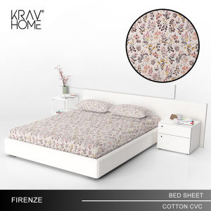 Krav Ideas Home - Sprei Set Katun Motif - Floral Series - Varian Ukuran
