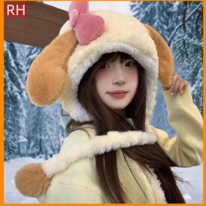 🔥🔥🔥ranghe Cute Pancake Plush Hat For Women Autumn And Winter Plush Thick Warm Face Small Ear Protection Hat