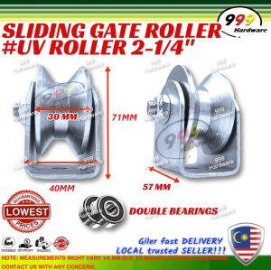 999 SLIDING GATE ROLLER 2-1/2" INCH (U / UV / V) WITH BRACKET / BESI BEARING PINTU PAGAR RODA PIPE / WROUGHT IRON GATE