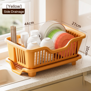 Draining Dish Rack Organizing and Tidying Up White Multifunctional Environmental Friendly Practical