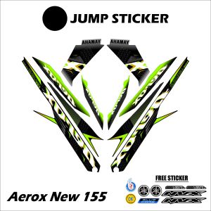 Stiker striping aerox conected - new grafis variasi 045