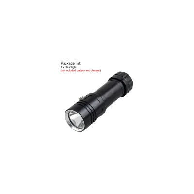 【orbit123 1783615788】 Asafee AF05D L2 LED Flashlight underwater 50m diving flashlight lamp 4 file waterproof L2 led dive power by 26650