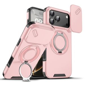 Armor 360 Ring Stand Lens Protection Magnetic Case For iphone 18 17 Pro Max  Air Phone For Magsafe Shockproof Cover Bumper Funda
