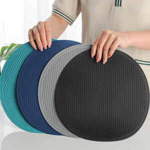 【Comfortable House】 COD Large Silicone Mat Coaster Heat Resistant Placemat Honeycomb Nonslip Pot Holder Table Mat Round Cup Mat Kitchen Accessories