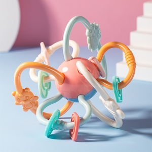 Mainan Gigitan Bayi PP/Silikon Kids Toys Baby Teether Rattle Mainan Bayi Set Mainan Lucu Bayi WJ03