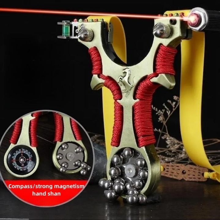 Precision Laser Slingshot Fast Compression Alloy Slingshot Outdoor