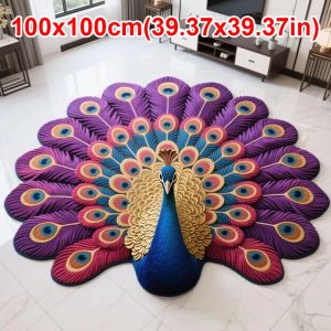 DSFSI Special-shaped Pea Carpet Non-slip Soft Pea Mat Portable Absorbent Bathroom Floor Mat for Living Room Tea Table Bedside
