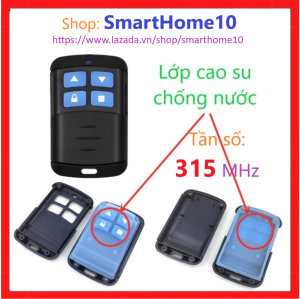 Điều Khiển Cửa Cuốn 433MHz 315MHz-Remote Cửa Cuốn Học Lệnh Thông Minh-chống nước