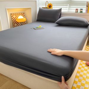 Bedsheet only Single Double Queen King Size Plain Bedsheet Cotton Beddings Korean Plain Bedsheet Full Garterized