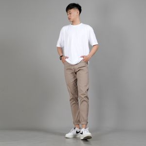 Okechuku JAVIER Celana Chinos Panjang Pria Celana Chino Pria Celana NAVY