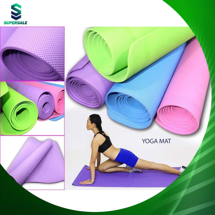 SS 2mm Yoga Mat Non Slip Exercise Mat 173 x 61cm Lazada PH