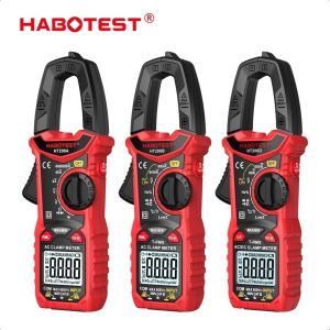 HT206 Meteran Klem 600V AC/DC 6000 Multimeter Digital Penghitung Multimeter Rentang Arus Otomatis 600A Meteran Uji Ampere Tegangan Ohm Kontinuitas Hz