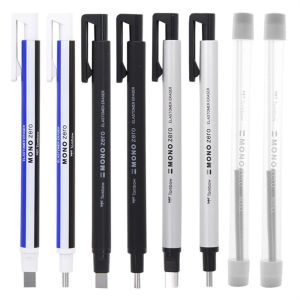 GIORGIONE ดีสุดๆ ยางลบทางกล ความแม่นยำสูงและแม่นยำ ประเภทกดกด ยางรูปทรงปากกา อุปกรณ์การเรียนสำหรับโรงเรียน การร่างภาพ ยางลบดินสอและดินสอ ไฮไลท์มังงะ