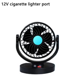 GLOWLITE USB/12V/24V Car Cooling Fan 360 Degree Adjustable Single/Dual Head Automotive Electric Fan Multifunctional Strong Wind  Fan Home Office Desk
