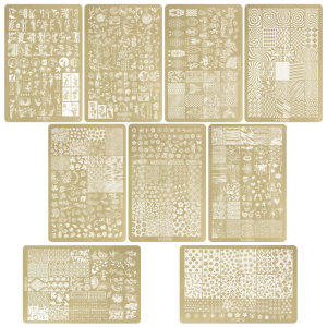 Nails Art Stamping Plate Butterfly Lace Design Nail Plate Template Nail Images Plate for Nail Decors Nail Plates