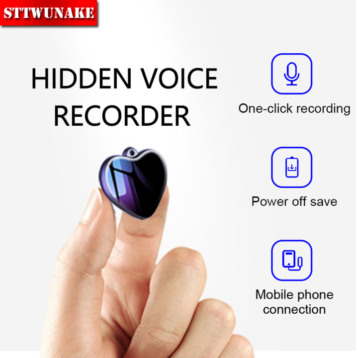 STTWUNAKE Mini voice activated recorder digital recording device sound