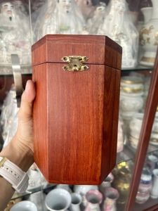 Hũ đưng trà caffe gỗ hương đỏ