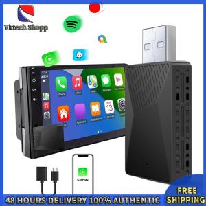 Vktech Universal Wireless Carplay and Android Auto AI Box for Cars with Easy Plug and Play USB Design