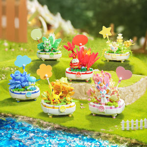 keeppley Pokemon Building Blocks Pikachuib Sylveon Sprigatito Quaxly Fuecoco Togepi Action Figure Assembly Toy Childrens Gift