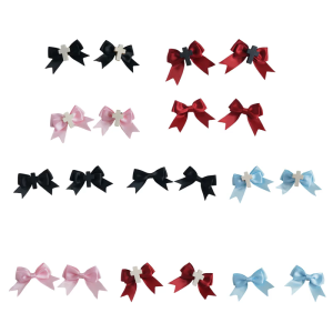 Fashionable Flat Clip Hairpin Crosses Ornaments for Women Girl Bunches Hairclip Sweet Colorful Photo Props