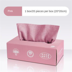 JJC 20-pack kitchen microfiber towels with box super absorbent cleaning dish cloth