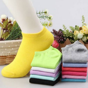Women Ankle Socks Girl Cotton Low Cut Ankle Boat Socks Summer