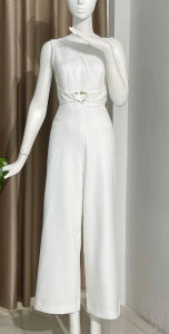 Jumpsuit dài đai chéo HeraDG thiết kế cổ tim sát nách quần suông tôn dángnắp túi trước chất Tuytsi cao cấp SJSBE3004
